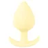 Cuties Mini Butt Plug - silikónový análny kolík (žltý, 3,1 cm)