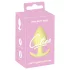 Cuties Mini Butt Plug - silikónový análny kolík (žltý, 3,1 cm)