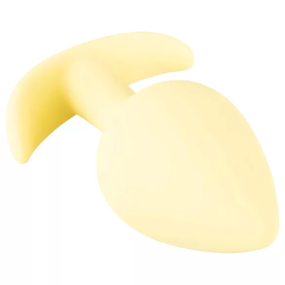 Cuties Mini Butt Plug - silikónový análny kolík (žltý, 3,1 cm)
