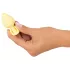 Cuties Mini Butt Plug - silikónový análny kolík (žltý, 3,1 cm)