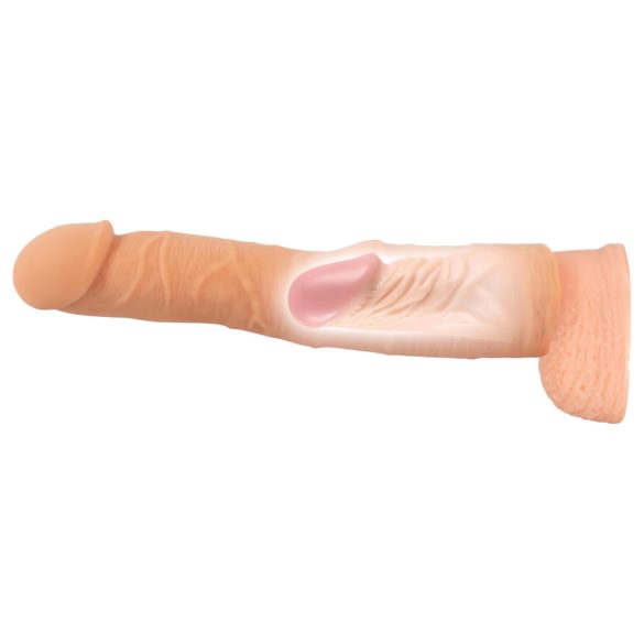 Nature Skin - návlek na penis s predĺžením a zahustením - 24 cm