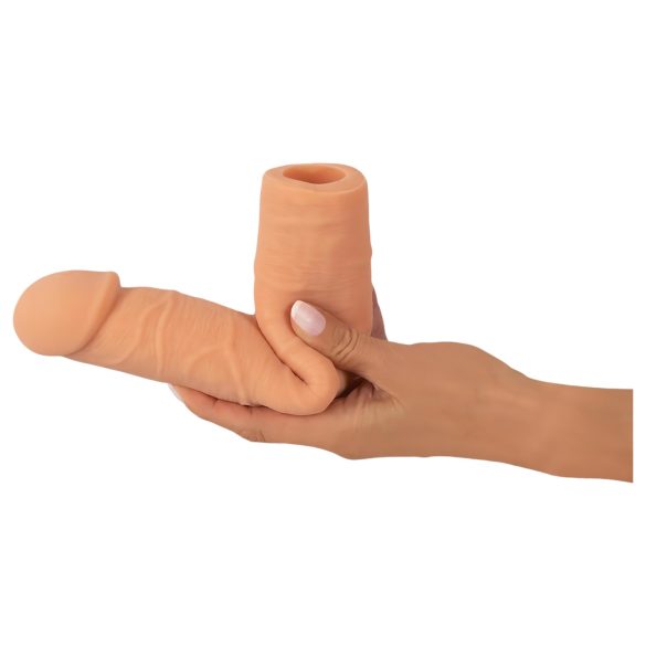 Nature Skin - návlek na penis s predĺžením a zahustením - 24 cm