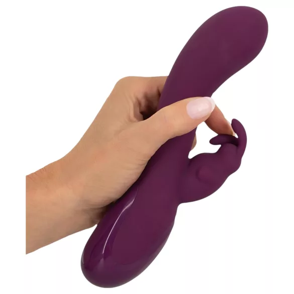 SMILE - vibrátor s tromi motormi a stimuláciou klitorisu - fialový - dobíjací