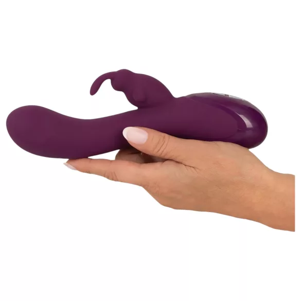 SMILE - vibrátor s tromi motormi a stimuláciou klitorisu - fialový - dobíjací