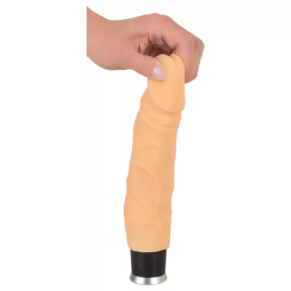 Nature Skin - realistický vibrátor - telová farba - 23 cm