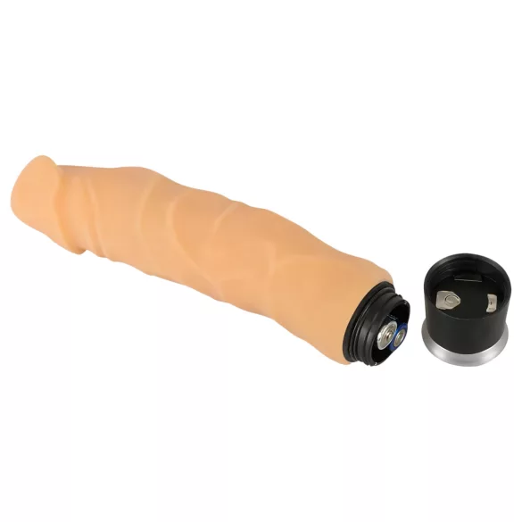 Nature Skin - realistický vibrátor - telová farba - 23 cm