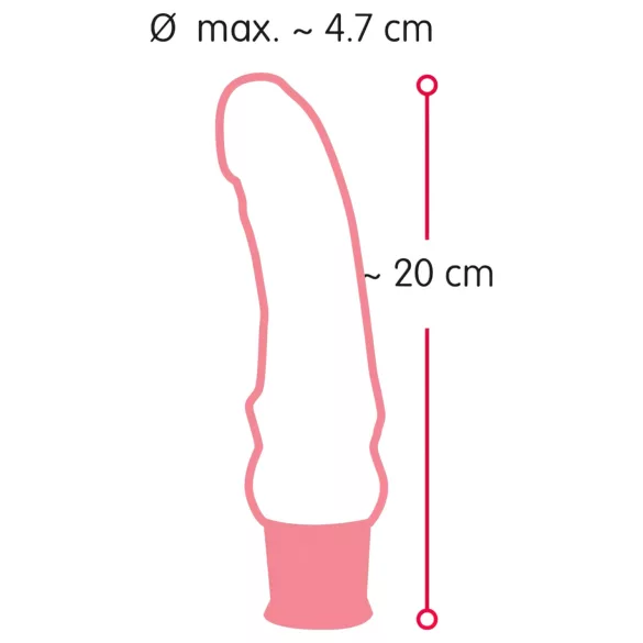 Nature Skin - realistický vibrátor - telová farba