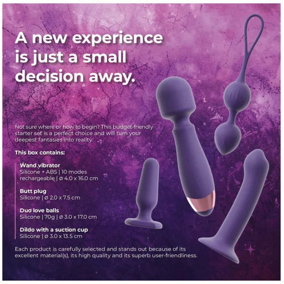 Magic Shiver Feminine - erotická sada pre ženy - 4 diely