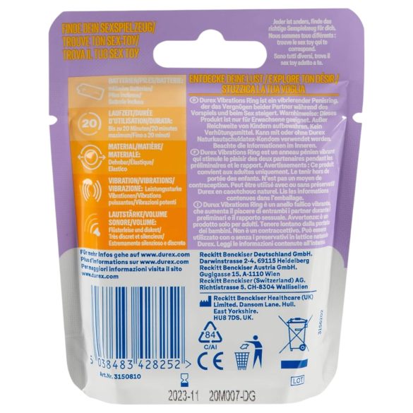 Durex - vibračný krúžok na penis