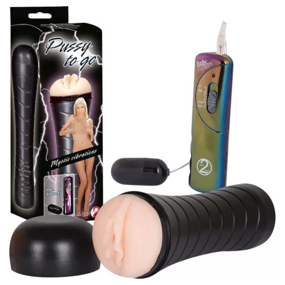 You2Toys - masturbátor vagina - vibrácie, diskrétny, mäkký