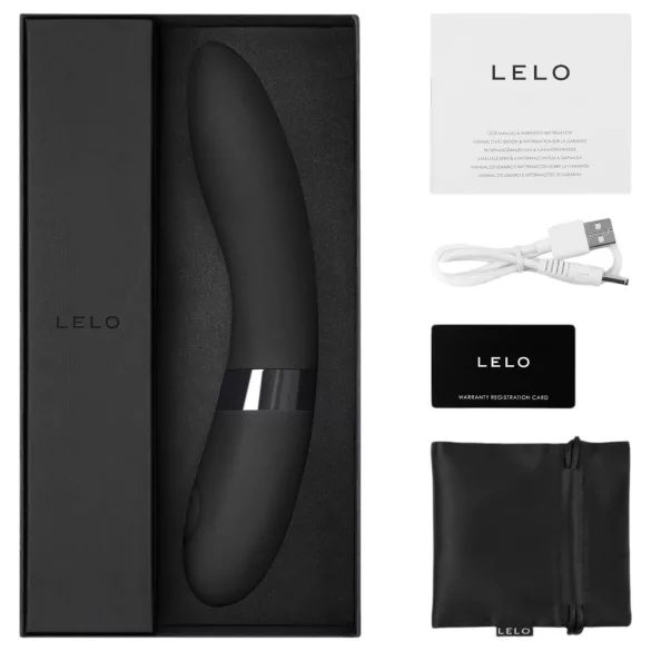 LELO Elise 2 - vibrátor pre ženy - vodeodolný silikón - čierny