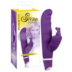 SMILE - vibrátor na klitoris a bod G - motýlik - fialový