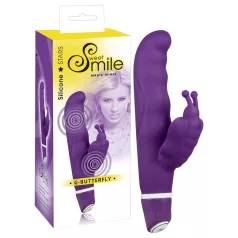 SMILE - vibrátor na klitoris a bod G - motýlik - fialový