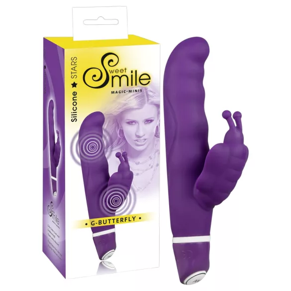 SMILE - vibrátor na klitoris a bod G - motýlik - fialový