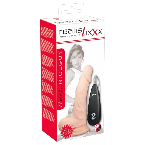 realistixxx Skutočný, prírodný vibrátor (17,5 cm)