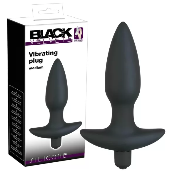 Black Velvets - análny vibrátor plug - stredný