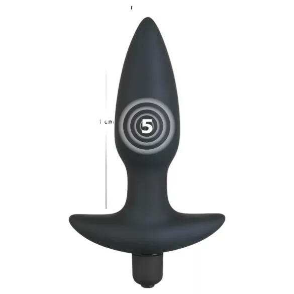 Black Velvets - análny vibrátor plug - stredný