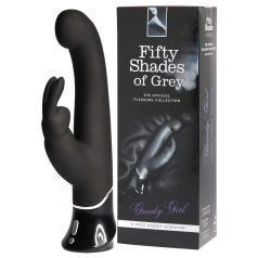   Fifty Shades of Grey - vibrátor s klitorálnym výstupkom - USB nabíjanie