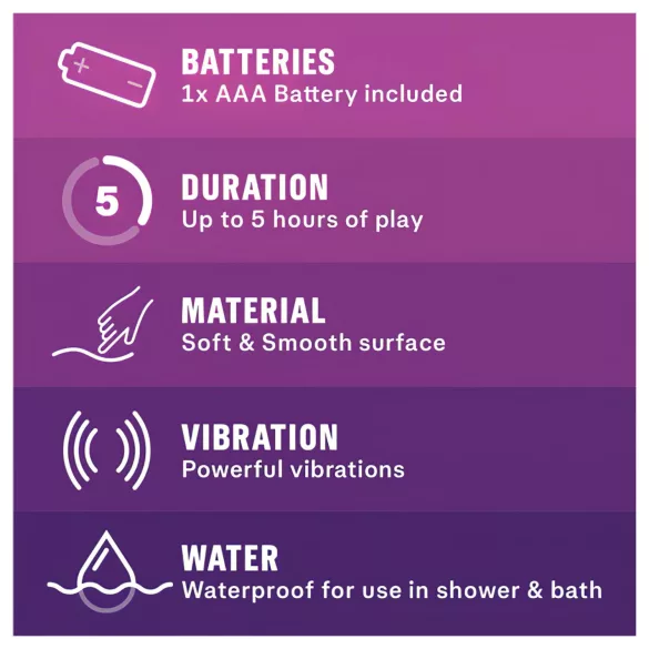 Durex - mini vibrátor - intenzívne potešenie - fialový