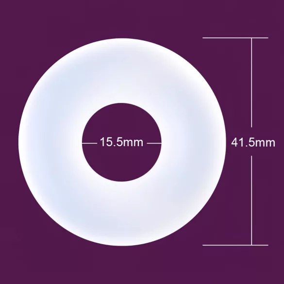 Durex - erekčný krúžok - silikónový - priehľadný