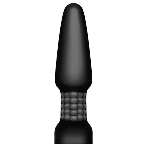 b-Vibe - rotačný análny vibrátor s perličkami, nabíjateľný (čierny)