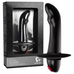   Quest - vibrátor na prostatu pre začiatočníkov - 10 režimov - čierny