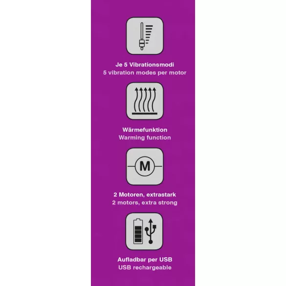 Javida - vibrátor na klitoris s ohrievaním - ružový