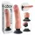 King Cock - vibrátor s prísavkou - 23 cm - telová farba
