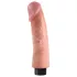 King Cock - vibrátor s prísavkou - 23 cm - telová farba