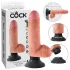 King Cock - vibrátor s prísavkou - 18 cm - realistický natúr