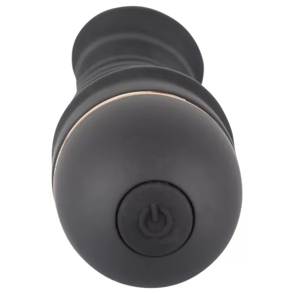 You2Toys - vibrátor pre ženy - ohybný, vrúbkovaný - čierny