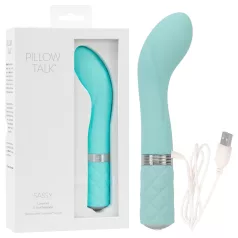   Pillow Talk Sassy - vibrátor na bod G - nabíjateľný - tyrkysový