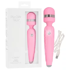   Pillow Talk Cheeky Wand - akumulátorový masážny vibrátor (ružový)