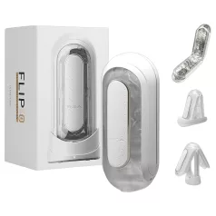 TENGA Flip Zero - vibračný masturbátor - biely