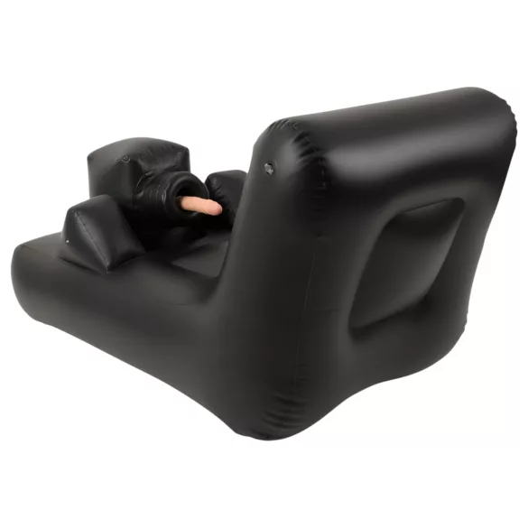 Dark Magic - batériová sex mašina s posteľou (čierna)