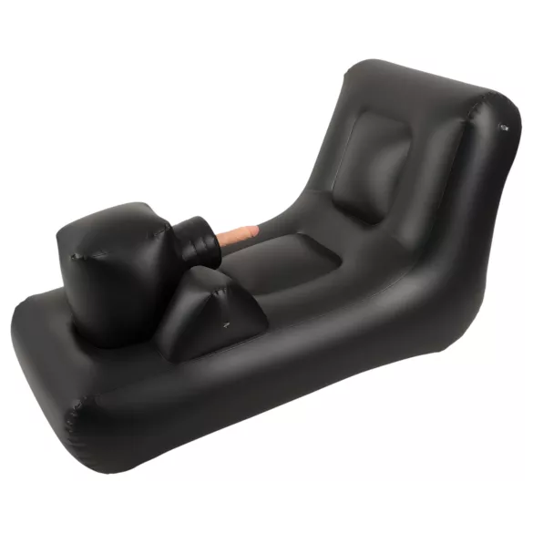 Dark Magic - batériová sex mašina s posteľou (čierna)