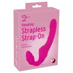   You2Toys - Double2Teaser - pripínací vibrátor bez popruhov (ružový)