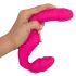 You2Toys - Double2Teaser - pripínací vibrátor bez popruhov (ružový)