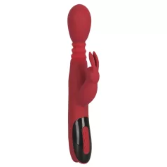   You2Toys Massager - posuvno‑rotačný, ohrievací vibrátor na bod G (červený)