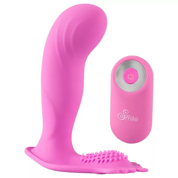 SMILE G-Spot Panty - nositeľný akumulátorový, rádiový vibrátor (ružový)