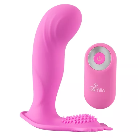 SMILE G-Spot Panty - nositeľný akumulátorový, rádiový vibrátor (ružový)