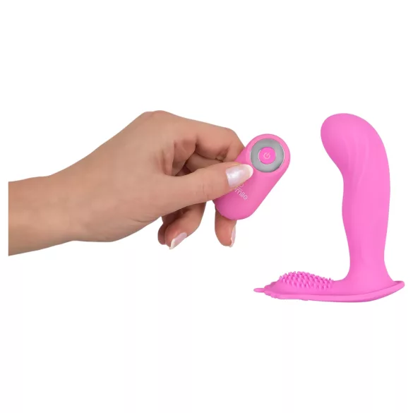 SMILE G-Spot Panty - nositeľný akumulátorový, rádiový vibrátor (ružový)