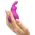 Happyrabbit - vibrátor na klitoris v tvare zajaca - fialový