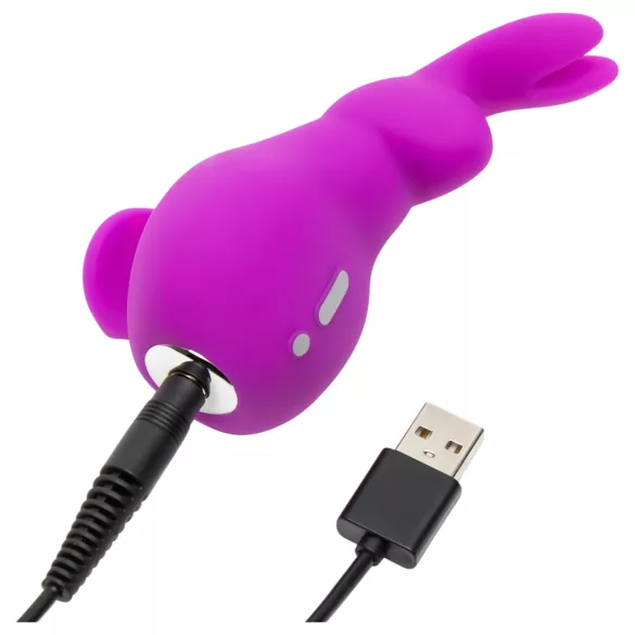 Happyrabbit - vibrátor na klitoris v tvare zajaca - fialový
