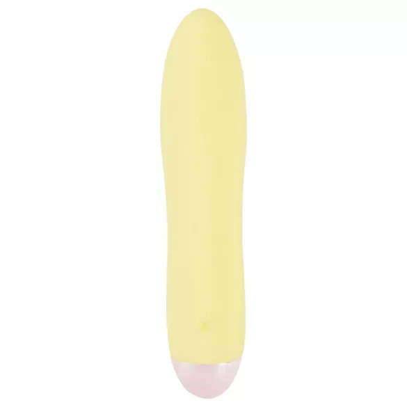 Cuties Mini Yellow - akumulátorový, silikónový vibrátor (žltý)