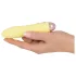 Cuties Mini Yellow - akumulátorový, silikónový vibrátor (žltý)