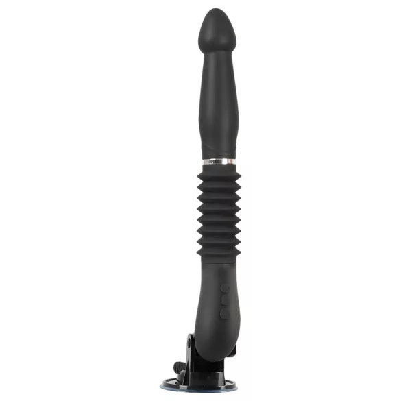 You2Toys - strojný vibrátor na diaľkové ovládanie - čierny - nabíjateľný