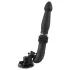 You2Toys - strojný vibrátor na diaľkové ovládanie - čierny - nabíjateľný