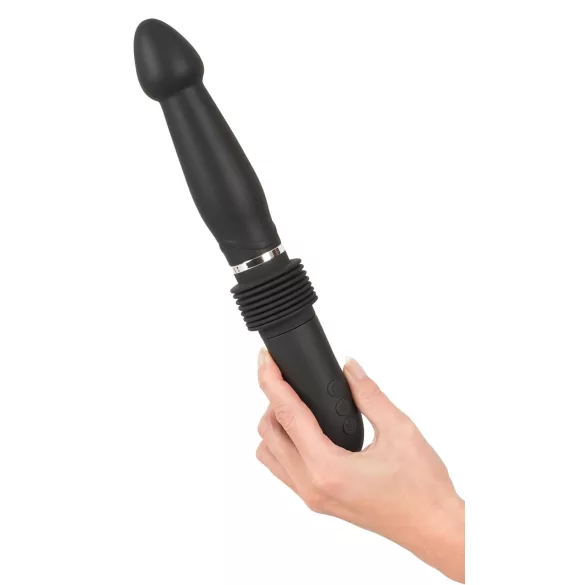 You2Toys - strojný vibrátor na diaľkové ovládanie - čierny - nabíjateľný