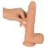 You2Toys - realistický vibračný strapon - prírodná farba